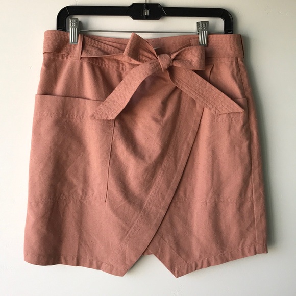 Madewell Dresses & Skirts - Madewell pink canvas tie skirt
